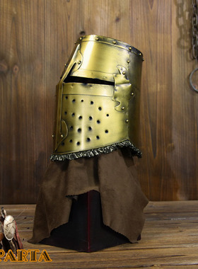 仿古风头盔书房武士酒吧工艺摆设