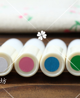 臻美坊~彩色口红色号贴 标签贴 圆形 空白手写  自粘贴 多色可选