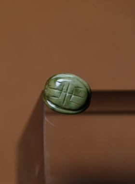 天然原矿绿松石手雕龟背珠高瓷俏色全品文玩手工DIY念珠手链百搭