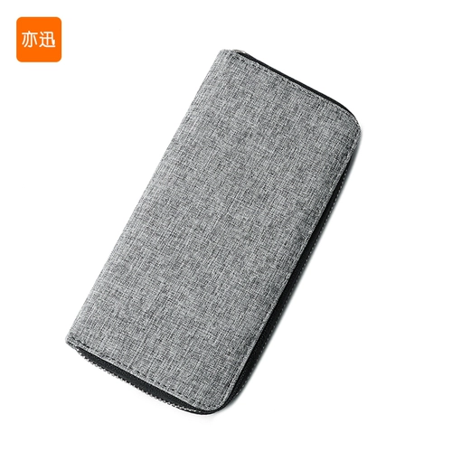 亦迅 Длинный бумажник, маленькая сумка клатч с молнией, трендовая сумка с петлей на руку, кошелек, длина макси, в корейском стиле