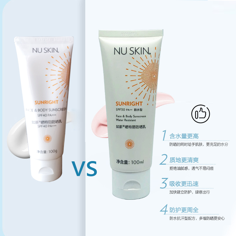 Nuskin国产如新晒特丽防晒乳SPF30PA++脸部全身防晒霜带防伪码 - 图2