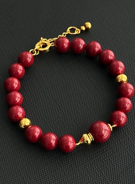 SAMPAN[方枪枪同款]福禄来朱砂葫芦串珠手串手链红色转运新年礼物