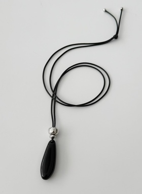 小众设计感水滴吊坠项链女