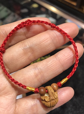 红绳宝宝手链桃核随身