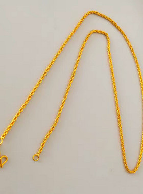 不掉色越南沙金镀24k送戒指项链