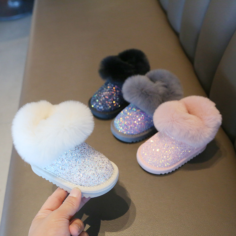 女宝宝雪地靴小童婴儿学步鞋子软底儿童鞋女童加绒加厚棉鞋冬季款,淘宝优惠券,粉丝福利购,淘宝优惠卷