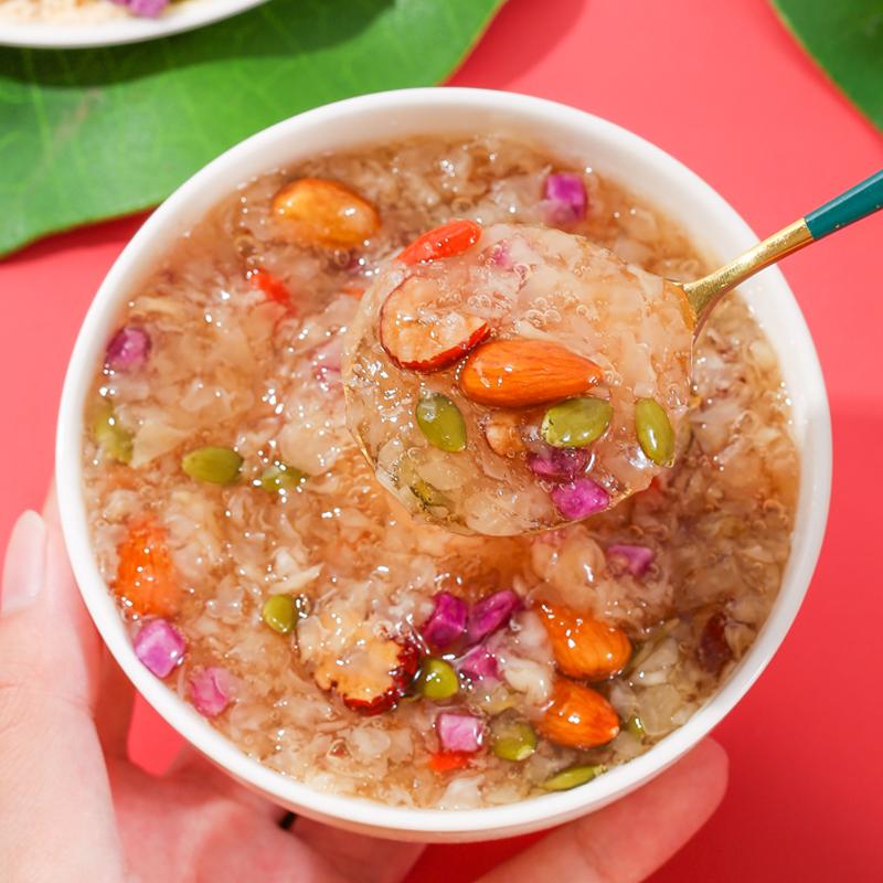 谷顺堂红枣坚果银耳羹藕粉羹旗舰店饱腹代餐冲泡速溶厂家直发500g