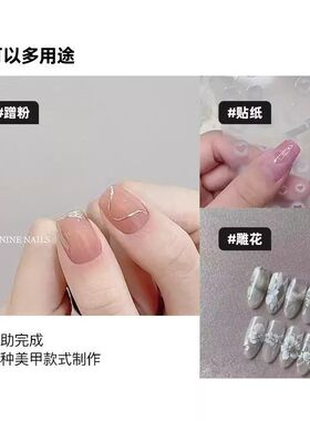 美甲迷你小号硅胶雕花笔5支套装彩绘硅胶笔压花笔多种功能美甲笔
