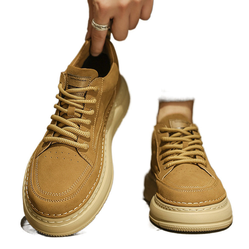 男鞋2025新款秋冬英伦复古休闲板鞋加绒棉鞋工装运动皮鞋潮鞋,淘宝优惠券,粉丝福利购,淘宝优惠卷