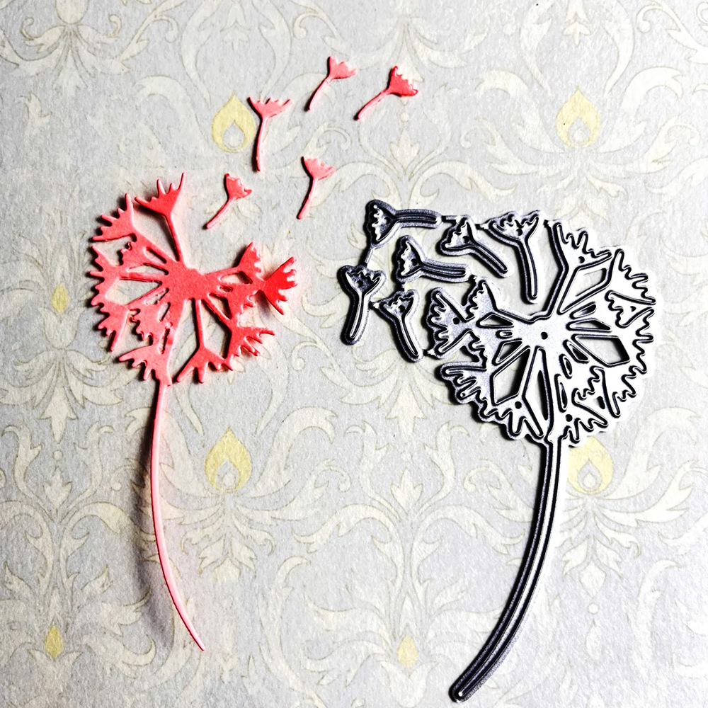 一朵蒲公英高碳钢金属压花刀模,可用派对、节假日等活动的手工活 - 图1