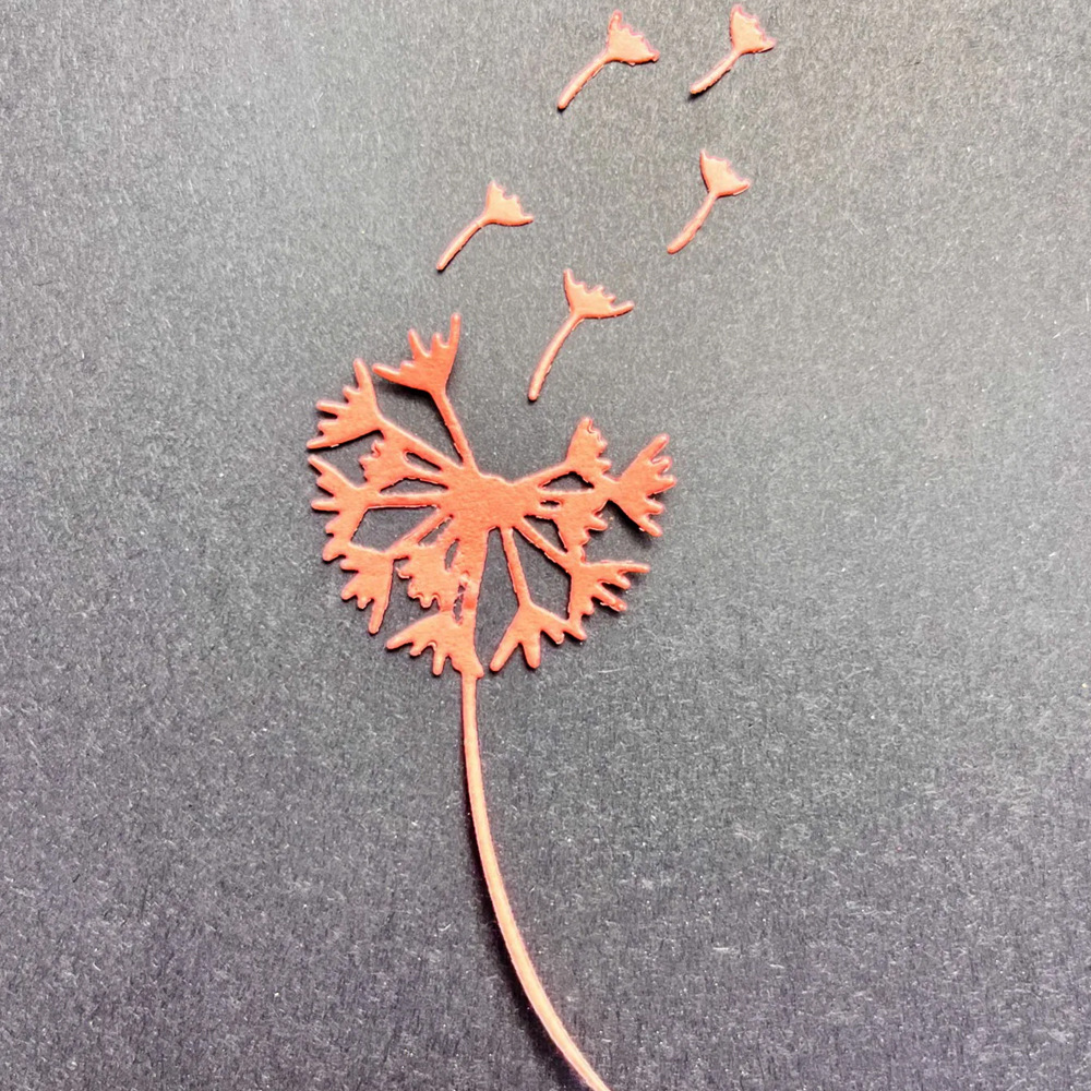 一朵蒲公英高碳钢金属压花刀模,可用派对、节假日等活动的手工活 - 图2