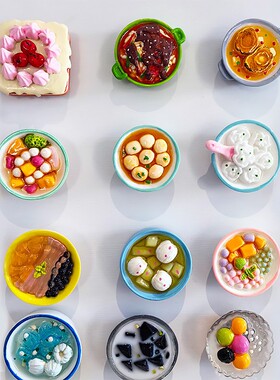 3D立体菜品美食逼真冰箱贴