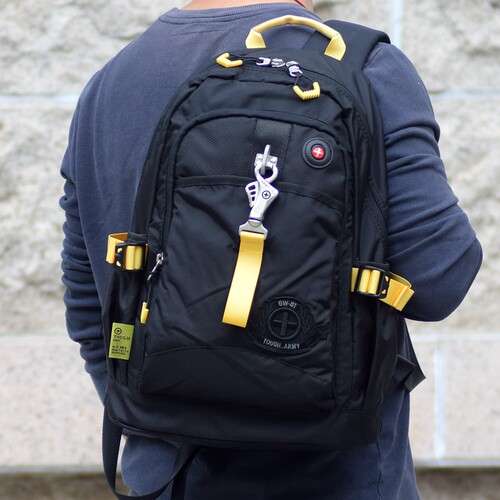 tough日韩双肩包品质潮人街头背包男士防泼水尼龙休闲旅行双肩包 - 图2