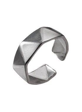 钛钢菱形可调戒指2042