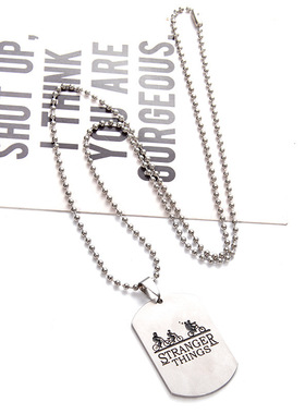 美国网剧怪奇物语 Stranger Things单车吊牌项链配饰首饰个性设计