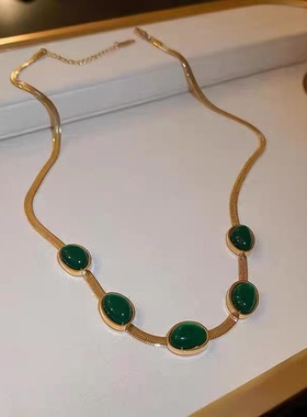 钛钢祖母绿刀片链4630