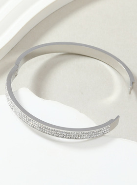 跨境气质满天星钛钢手镯