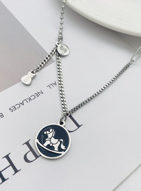 长款秋冬毛衣链女复古轻奢小兔子