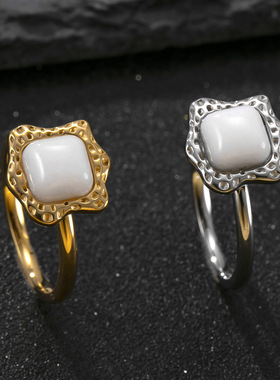 欧美风不锈钢情侣对戒