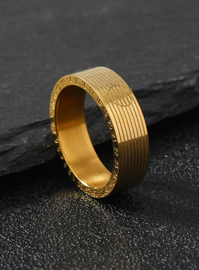 冷淡风520爱心时钟戒指