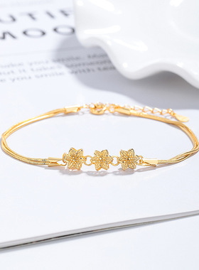 山茶花手链女925银时尚高级感蛇