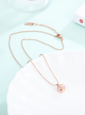 新款钛钢小金豆项链06