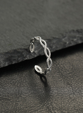 跨境不锈钢镂空钛钢戒指