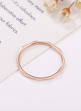 纤细情侣简约戒指0120