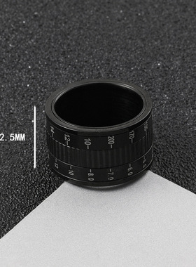 欧美风可转动相机戒指