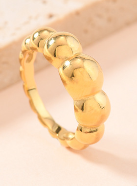 欧美轻奢冷淡风水滴戒指