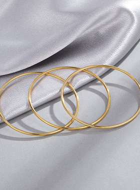 新款简约三件套钛钢手镯女三个装