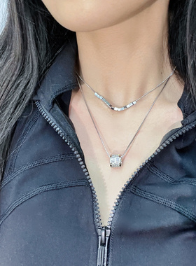 新款双层钛钢锁骨链11