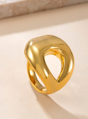 跨境爆品钛钢情侣指环