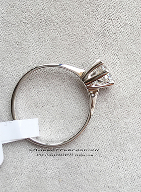 克拉六爪仿真锆石戒指包邮