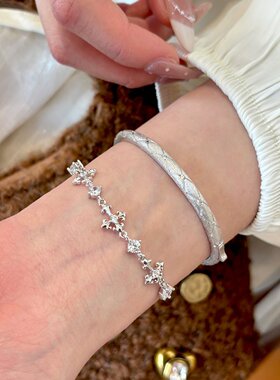 鸢尾花手链女款轻奢小众