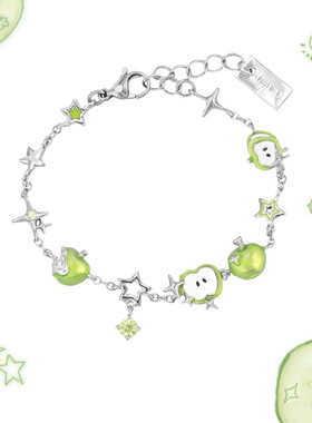 清爽苹果手链女款ins小众设计