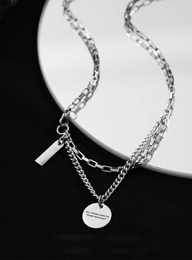 日韩励志项链男女新爆款