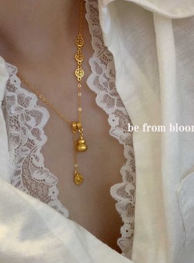 新中式福字葫芦吊坠项链