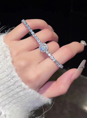 日韩银光闪闪_满钻高级感手链