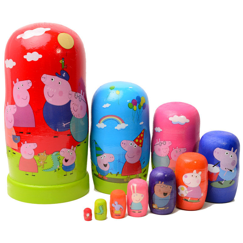 10层俄罗斯套娃电影版特级椴木制造六一礼物益智玩具工艺品摆件,淘宝优惠券,粉丝福利购,淘宝优惠卷