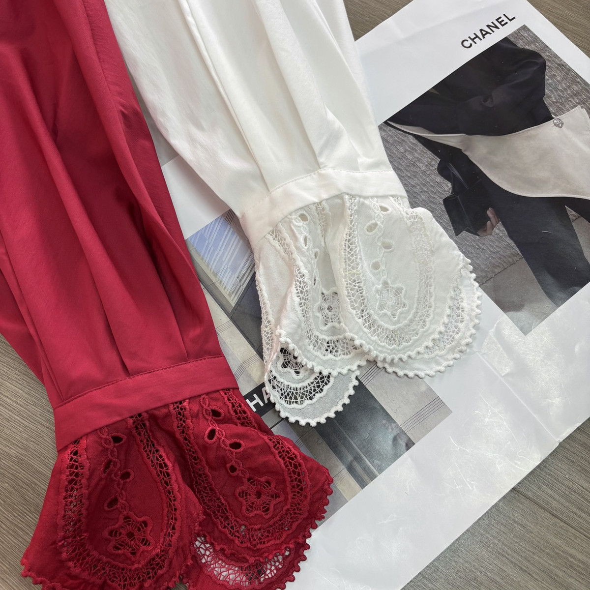 七七绣镂空云肩花瓣领减龄气质喇叭袖宽松上衣小衫YS1-zl-A77201,淘宝优惠券,粉丝福利购,淘宝优惠卷