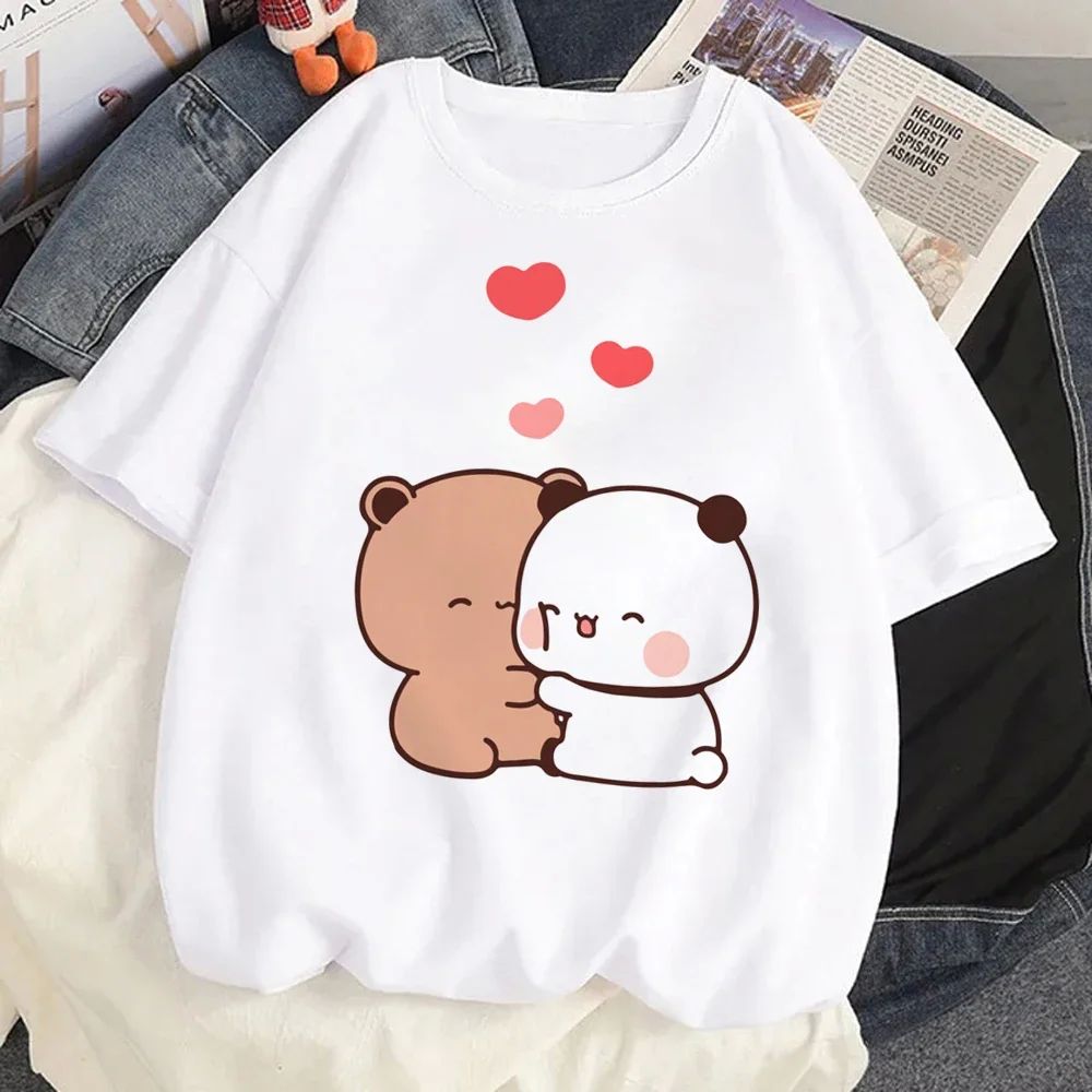 Bubu Dudu T Shirt Women Kawaii Cartoon Y2k Punk Funny T-shir - 图3