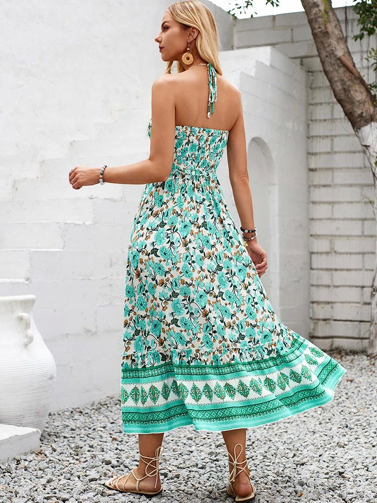 Summer Women Floral Long Dress,Women Trending Clothing,Summe-图2