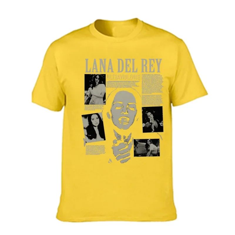 Singer Lana Del Rey Print T Shirt Men Women Fashion Hip Hop - 图2