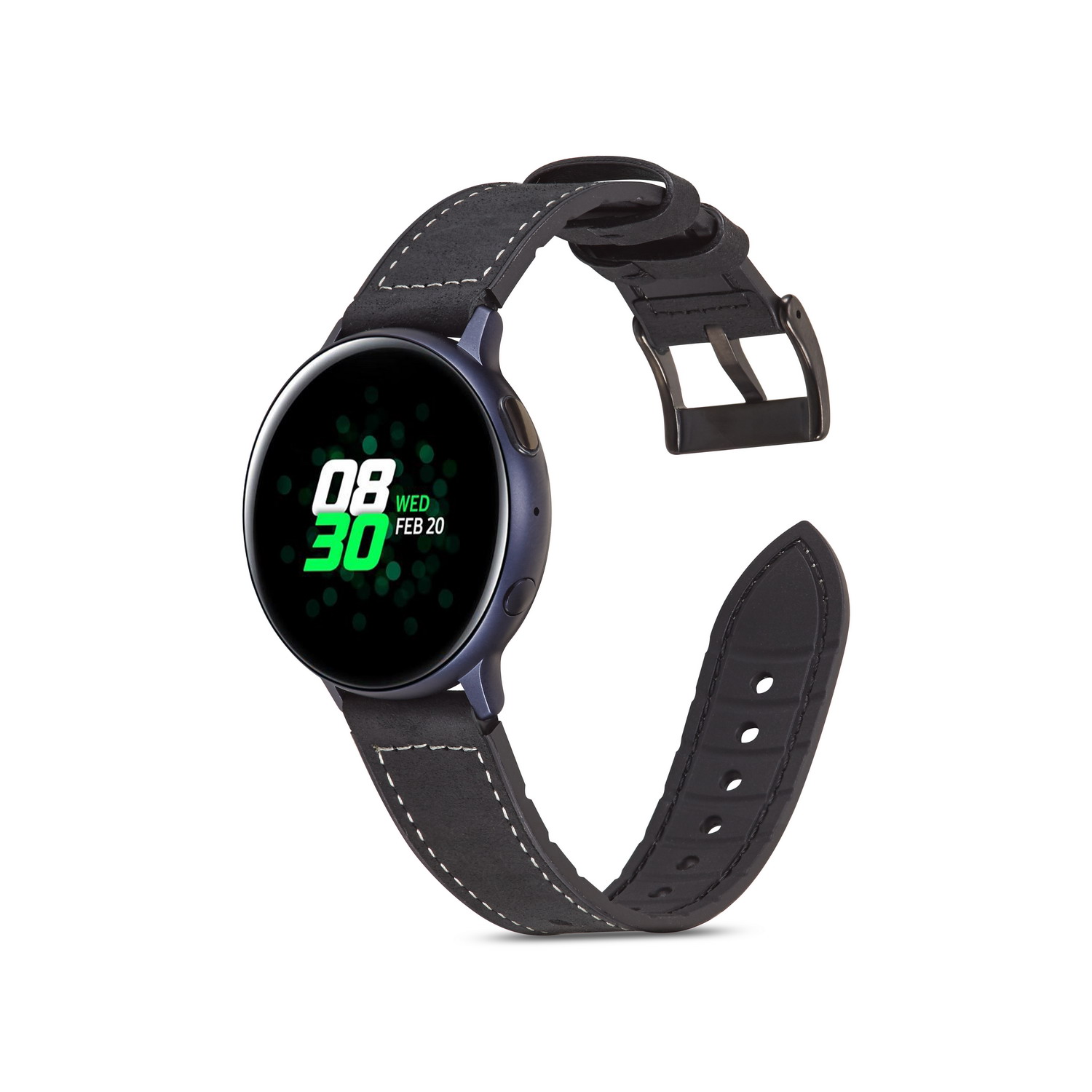 适用三星Galaxy watch654硅胶贴皮手表带GearS3 active2腕带47/46 - 图1