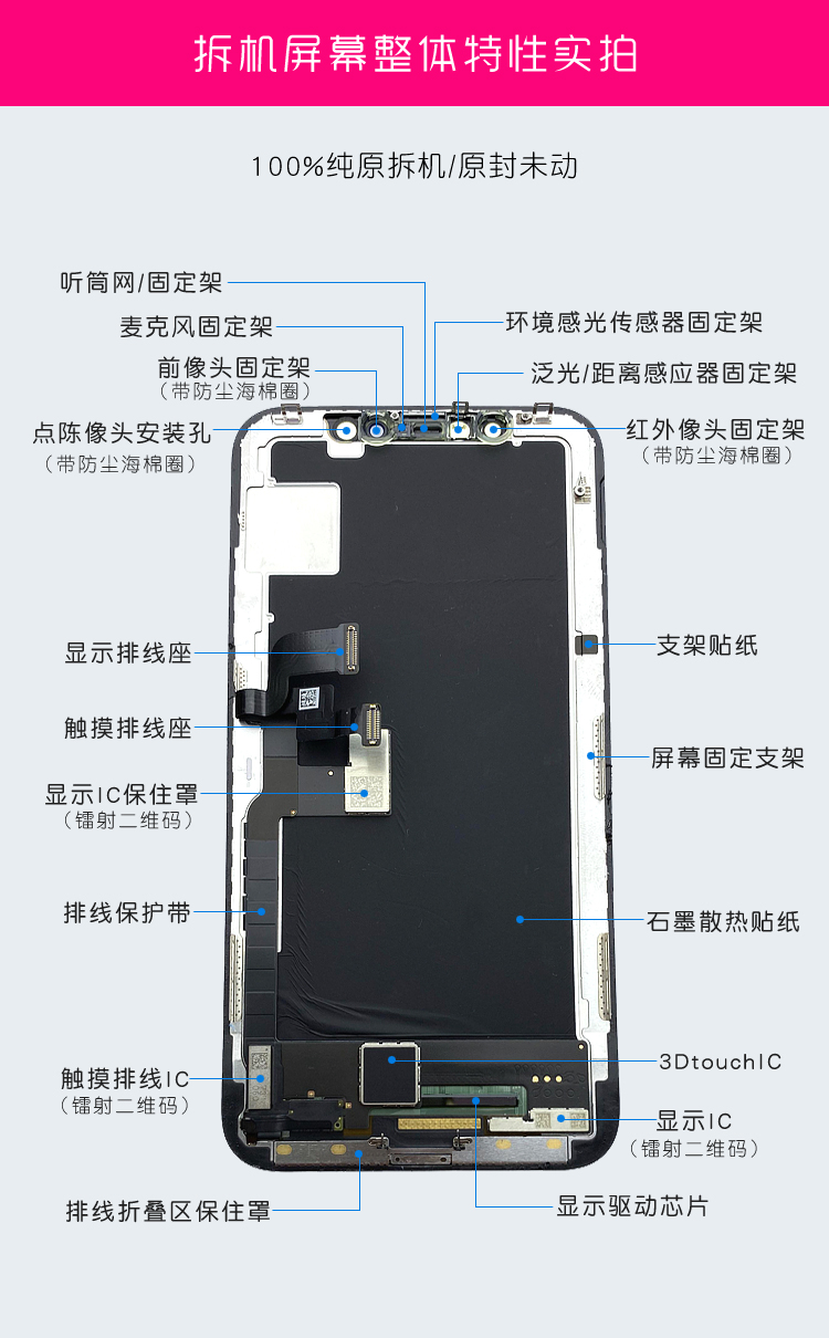 大唐适用iphone12原装拆机屏幕11 promax 12pro屏幕总成XS MAX XR-图0