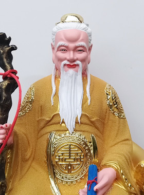 月老神像树脂像牵红线神仙像26寸树脂12寸贴金彩绘佛像