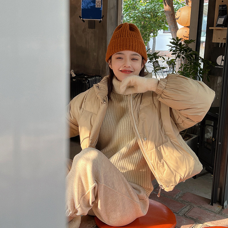 一三良品小个子 w能小奶包短款立领90白鸭绒羽绒服外套女面包服冬,淘宝优惠券,粉丝福利购,淘宝优惠卷