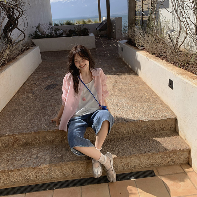 Jeans ຂະຫນາດນ້ອຍ retro ການຕັດກາງ pants ຂອງແມ່ຍິງພາກຮຽນ spring ແລະ summer