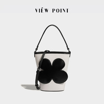 View Point Package woman 2023 new small flower bucket bag single shoulder inclined satchel large capacity pet backpack